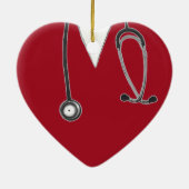 パーソナライズされたナース セラミックオーナメント (裏面)