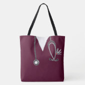 パーソナライズされたナース トートバッグ (裏面)