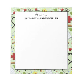 パーソナライズされたナース ノートパッド