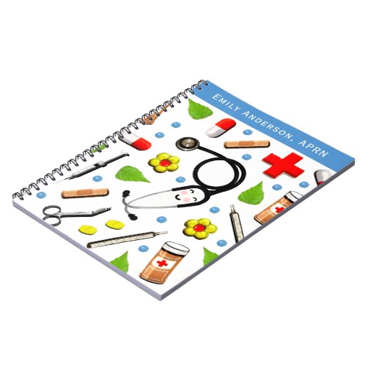 パーソナライズされたナース ノートブック (左側)