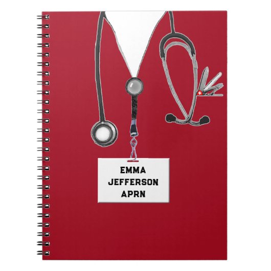 パーソナライズされたナース ノートブック (正面)