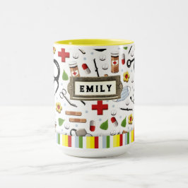パーソナライズされたナース マグカップ