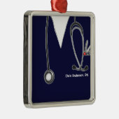 パーソナライズされたナース メタルオーナメント (右)