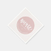 パーソナライズされたナースRN卒業エレガント スタンダードカクテルナプキン (角)