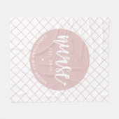 パーソナライズされたナースRN卒業エレガント フリースブランケット (正面(横))