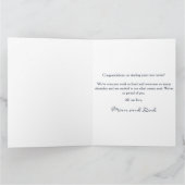 パーソナライズされたナースRN LPN NP青スクラブ カード (内部)