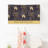 パーソナライズされたニューイヤーエブシャンパン花火 横断幕 (インサイチュ)