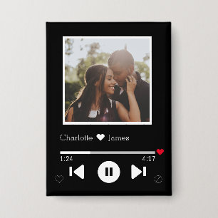 パーソナライズされたノベルティMusic Playerの写真テーマ 缶バッジ