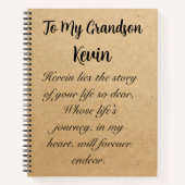 パーソナライズされたノートのスパイラカスタムル仕訳帳 ノートブック (正面)