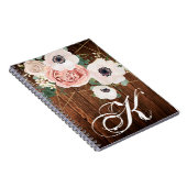 パーソナライズされたノートブックジオメトリックガーデンバラバーン ノートブック (右側)