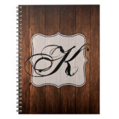 パーソナライズされたノートブックバーンウッドカントリー素朴 ノートブック (正面)