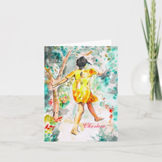 パーソナライズされたノート サンキューカード (正面)