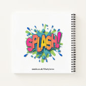 パーソナライズされたノート – 漫画バブルデザイン2 ノートブック (裏面)