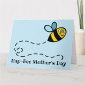 パーソナライズされたハチの忙しい母の日カード カード (正面)