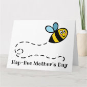 パーソナライズされたハチの忙しい母の日カード カード (正面)