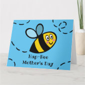パーソナライズされたハチの忙しい母の日カード カード (正面)
