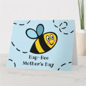 パーソナライズされたハチの母の日カード カード (正面)
