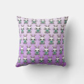 パーソナライズされたハッピーイースター化粧枕 クッション (裏面)