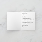 パーソナライズされたハッピーイースター挨拶 シーズンカード (内部)