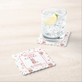 パーソナライズされたハッピーイースター4"スキャロップ ペーパーコースター (インサイチュ)