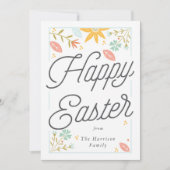 パーソナライズされたハッピーイースター シーズンカード (正面)