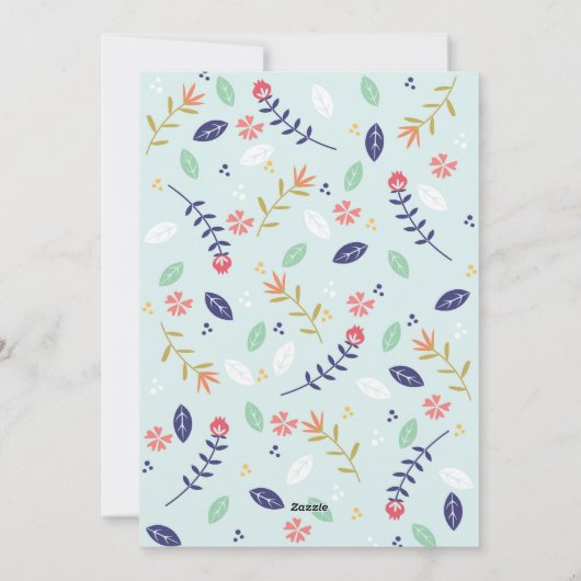 パーソナライズされたハッピーイースター シーズンカード (裏面)