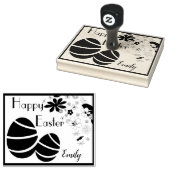 パーソナライズされたハッピーイースター ラバースタンプ (押印)