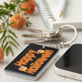 パーソナライズされたハッピーハローウィンお洒落キーチェーン キーホルダー (正面右)