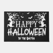 パーソナライズされたハッピーハローウィン ドアマット (正面)