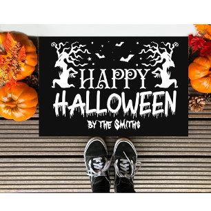 パーソナライズされたハッピーハローウィン ドアマット