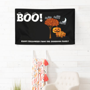 パーソナライズされたハッピーハローウィン 横断幕