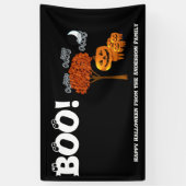 パーソナライズされたハッピーハローウィン 横断幕 (縦)