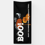 パーソナライズされたハッピーハローウィン 横断幕 (縦)
