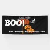 パーソナライズされたハッピーハローウィン 横断幕 (横)