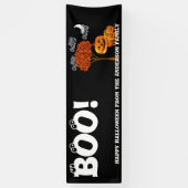 パーソナライズされたハッピーハローウィン 横断幕 (縦)