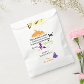 パーソナライズされたハッピーハローウィン | Witches Go Riding フェイバーバッグ (封をした状態)