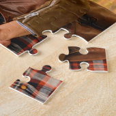 パーソナライズされたハッピーバレンタインデー写真コラージュ ジグソーパズル (側面)