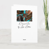 パーソナライズされたハッピーバースデーかわいらし抽象芸術 カード (裏面)