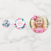 パーソナライズされたハッピーバースデーカエルをテーマにした コンフェッティ (裏面)