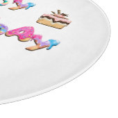 パーソナライズされたハッピーバースデーカラフル カッティングボード (角)