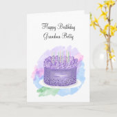 パーソナライズされたハッピーバースデーカード カード (黄色い花)