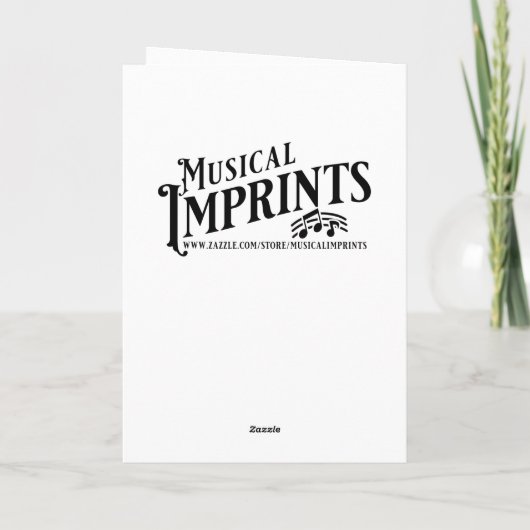 パーソナライズされたハッピーバースデーギタ遊ードラム カード (裏面)