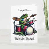 パーソナライズされたハッピーバースデーギタ遊ードラム カード (正面)