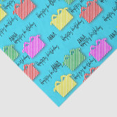 パーソナライズされたハッピーバースデータイポグラフィプレゼント 薄葉紙 (詳細)