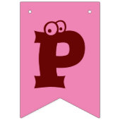 パーソナライズされたハッピーバースデーハート+年齢2 バンティングフラッグ (第3の旗)