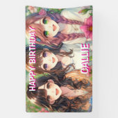 パーソナライズされたハッピーバースデーパーティー 横断幕 (縦)