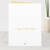 パーソナライズされたハッピーバースデービッグラージフォトカスタム カード (裏面)