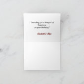 パーソナライズされたハッピーバースデーフォト名引用文 カード (内部)