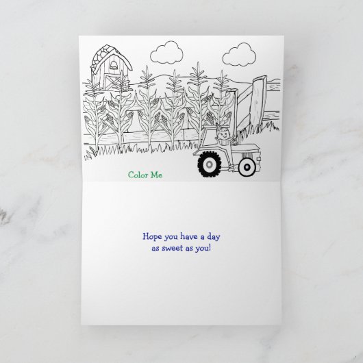 パーソナライズされたハッピーバースデーボール・ピットをテーマにした少年 カード (内部)