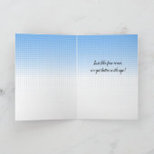 パーソナライズされたハッピーバースデーレトロワインユーモア カード (内部)